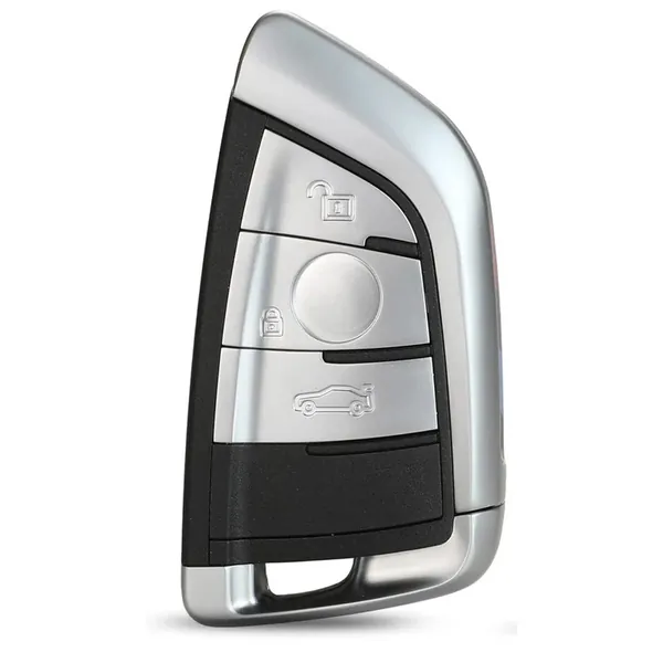 Upgrade Key Cover Case To New Style Car Key Cover Shell With Blade 4 Button Black Bm-ks-44 CC-9441 Compatible With Bmw 1 2 3 4 5 6 7 X1 X3 X4 X5 X6 X7 Z4 Series