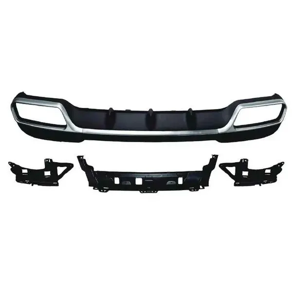 Rear Bumper Upgrade Convert To E63 Amg After Rear Lip Diffuser W212-008 Silver CC-9709 Compatible With Mercedes Benz E Class W212 Lci 2014-2016