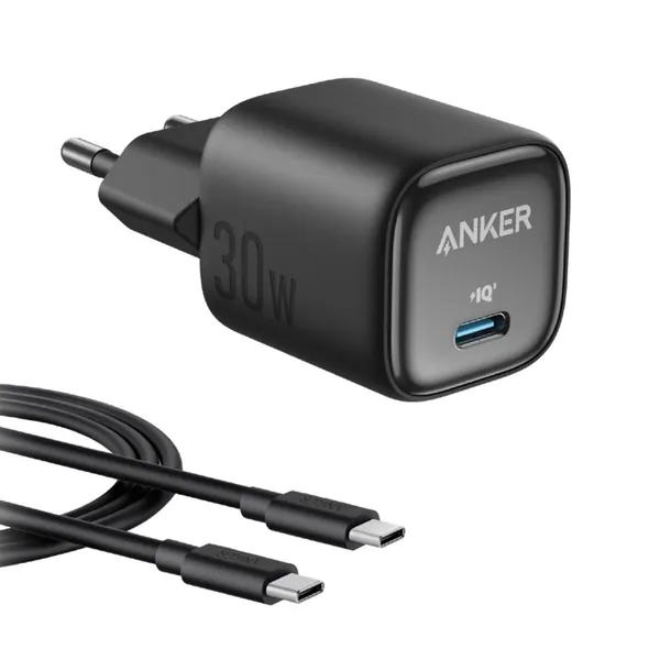 Anker 1Port 30W USB-C PD Wall Charger + USB-C Cable