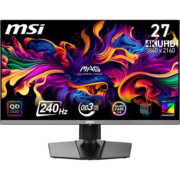 MSI MAG 272UP X24 26.5" 4K UHD 240Hz QD-OLED Gaming Monitor