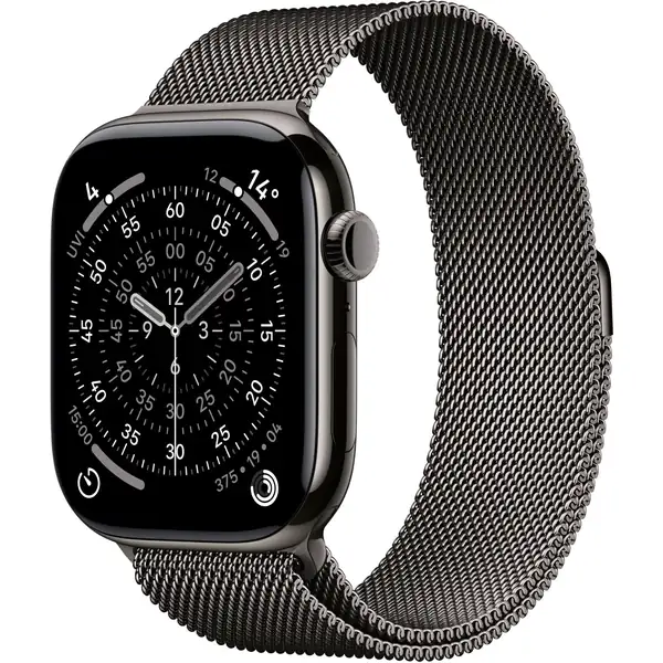 Apple Watch Series 11 46mm Slate Titanium Case GPS + Cellular Slate Milanese Loop