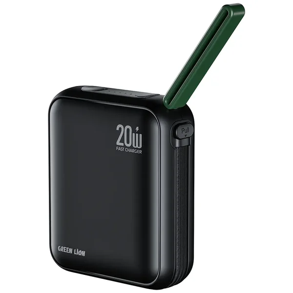 Green Lion Soho 10000mAh Power Bank - Black