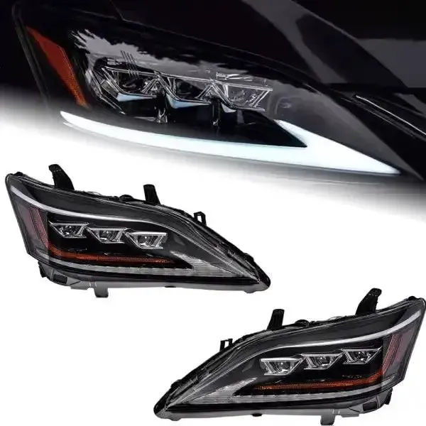 LED Headlight DRL Signal Projector Lens Compatible With Lexus ES ES200 ES300 ES250 2006-2012