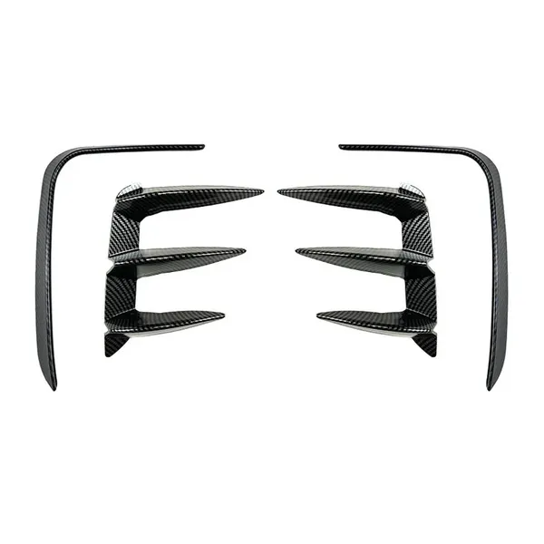 M Sports Rear Bumper Lip Splitter Skirts Canard Flag Carbon Fiber Look Zst-370 Zst-468 Cf CC-6086 Compatible With Bmw X3 G01 Lci 2022+