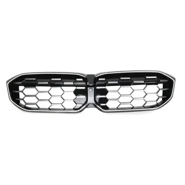 Front Bumper Show Grill G20 Lci Grill Diamond Black Silver Led CC-3003 Compatible With Bmw 3 Series G20 G28 LCI 2023+