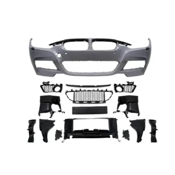 M Tech M Sports M Performance Bumper Bodykit Front Without Fog Lamp Hole GC F30/35-002 CC-3889 Compatible With Bmw 3 Series F30 2012-2018