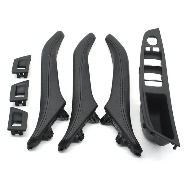 Car Interior Door Armrest Inside Pull Handle Full Set Black 225874 225847l 225848r 225889l 225890r Rhd Model A CC-7861 Compatible With Bmw 5 Series F10 2010-2017