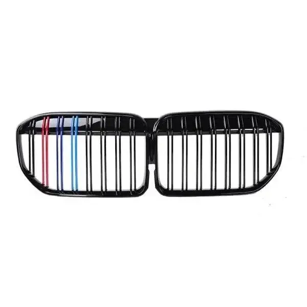 Front Bumper Show Grill Tri Color CC-1661 Compatible With BMW 7 Series G11 G12 2020-2023 LCI