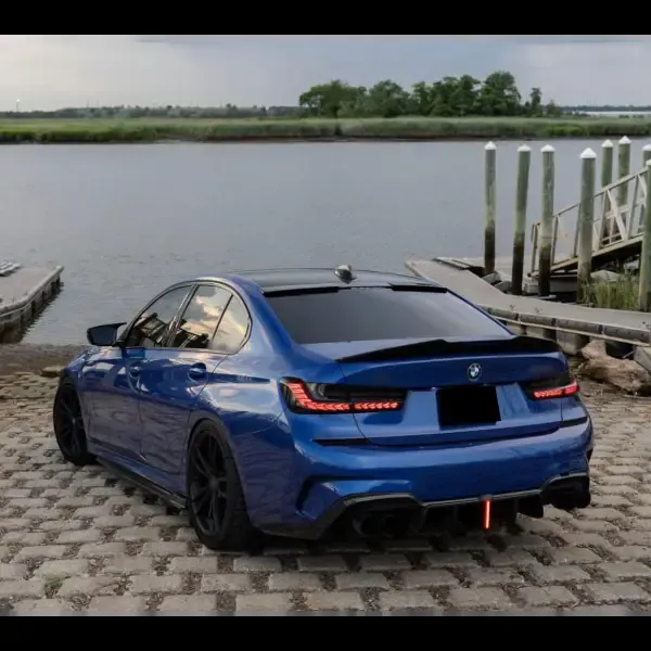REAL CARBON FIBER AFTER LIP REAR LIP DIFFUSER MP STYLE Compatible With BMW 3 SERIES G20 LCI 2023+ G80 M3