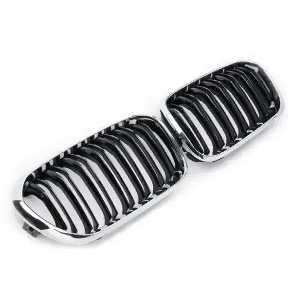 Front Bumper Grill Chrome And Black CC-1606 Compatible With Bmw X3 F25 2014-2018