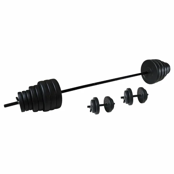 Tunturi Vinyl Barbell/Dumbbell Set 50Kg