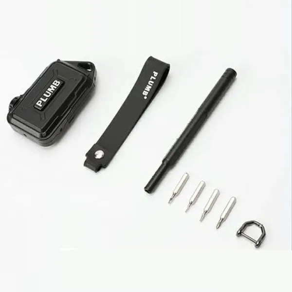 All Black Aluminum Magnesium Alloy Key Chain Key Case Cover Plumb-001 CC-8501 Compatible With Range Land Rover Defender 2020-2025