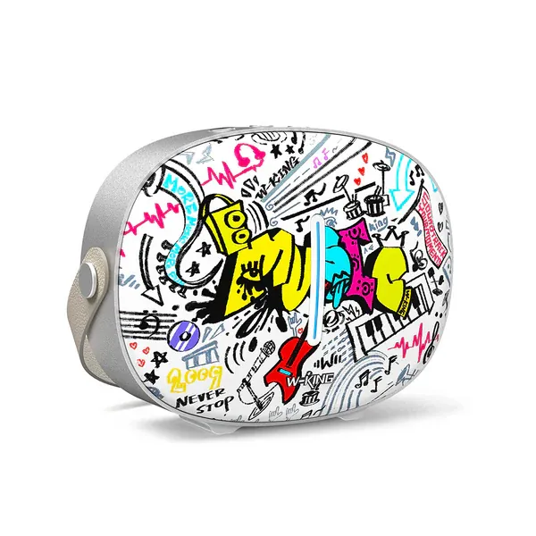 W-KING T8 II Portable Bluetooth Speaker with Deep Bass (Graffiti)