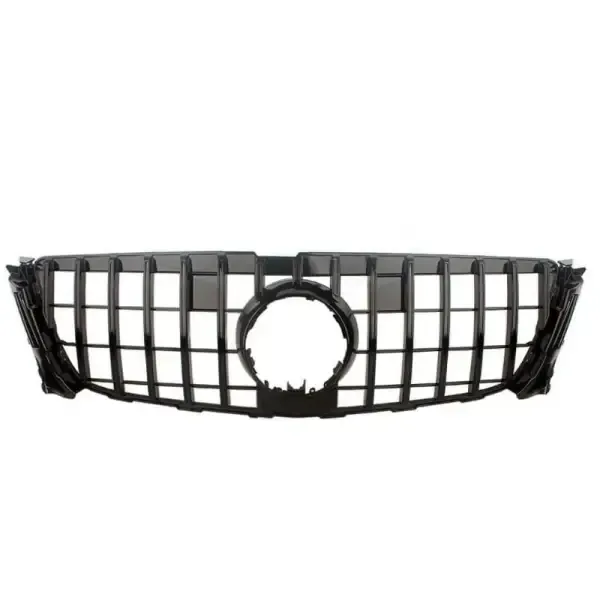 Front Bumper Gtr Grill Front Bumper Grill Gtr Black CC-1814 Compatible With Mercedes Gl W166 X166 2012-2016