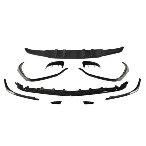 Bumper Splitter Spoiler Aero Body Kit CC-3645 Compatible With Mercedes Benz A Class W177 A45 Amg 2019-2022