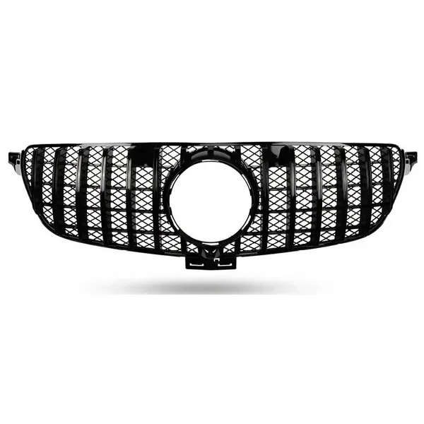 Upgrade Front Bumper Amg Show Grill Amg Black Gc CC-9605 Compatible With Mercedes Benz Gle W166 2016-2019