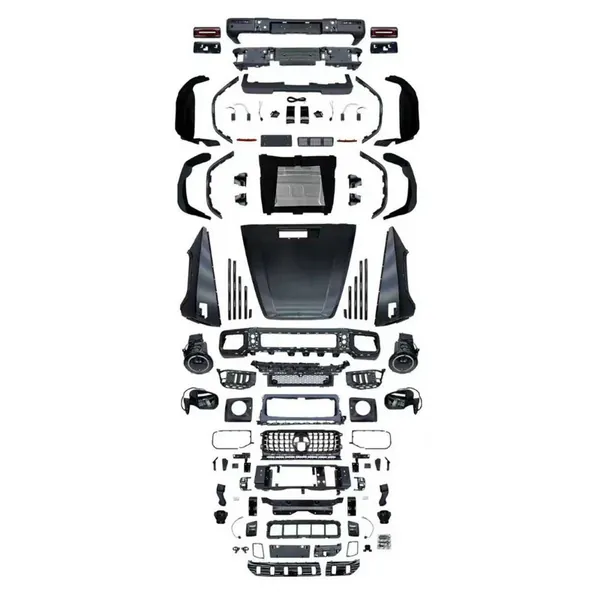 Upgrade Facelift Convert To 2025 W465 Amg G65 G63 Conversion Bodykit Bumper Headlight Taillight Hood CC-9742 Compatible With Mercedes Benz G Class G Wagon W463 2007-2018