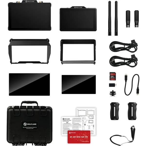 Hollyland Pyro 7 & 5 Wireless Transceiver Monitor Kit
