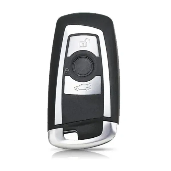 Upgrade Key Cover Case To New Style Car Key Cover Shell With Blade 3 Button Silver Bm-ks- 33b CC-9432 Compatible With BMW 1 2 3 4 5 6 7 X1 X3 X4 X5 X6 X7 Z4 Series