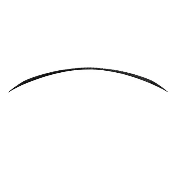 Rear Trunk Mid Wing Lip Splitter Skirts Flag Spoiler C43 C43 C63 Style Zst-030 Cf Carbon Fiber Look CC-4241 Compatible With Mercedes C Class W205 2015-2022