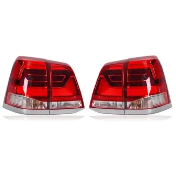 Upgraded Tail Light Lamp Xenon Taillight Retrofit Upgrade Modified Led Drl Hid RED CC-5271 Compatible With TOYOTA LAND CRUISER LC200 2008-2015