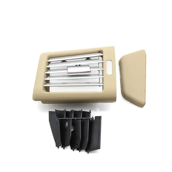 Air Ac Conditioner Gril Frame Trim Cover Chromed Ac Vent Outlet Grille Cover 25183025541148 Light Beige Left CC-6758 Compatible With Mercedes Benz R Class W251 2009-2018