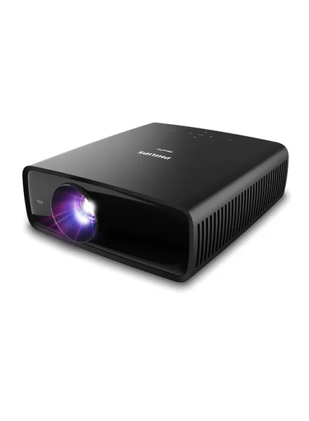Philips NeoPix 530, True Full HD 1080p Projector, High Contrast, Multiple Image Corrections for Flexible Installation, Silent Fans, Powerful 2.1 Audio System NPX530/INT black