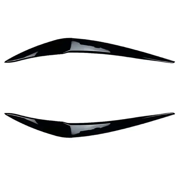 Headlight Eyebrow Skirts Cover Trim Zst-356 Glossy Black CC-3790 Compatible With Bmw 1 Series F20 2015-2019