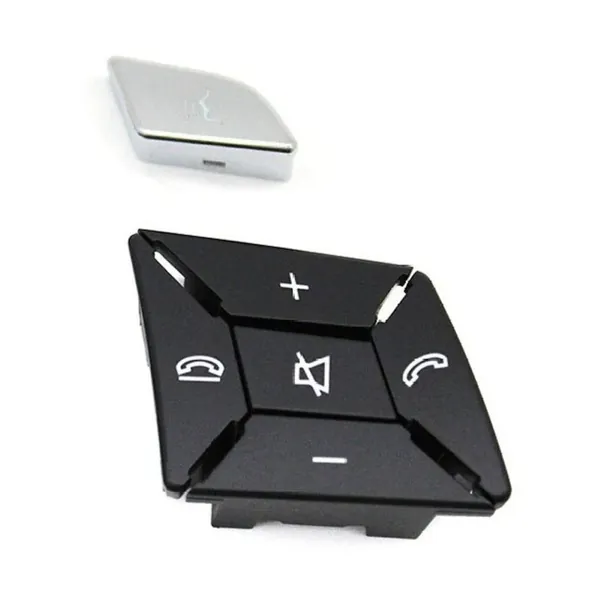 Steering Wheel Control Switch Knob Button Cover 17254003629107 Black Right B CC-7849 Compatible With Mercedes A B C E Class Gla W204 W246 W207 W212 W176 W156 Cla W117 Cls W218 Slk Slc W172