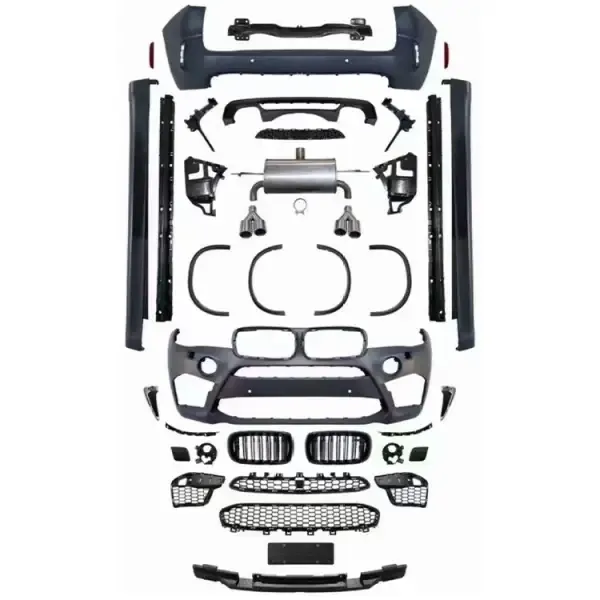 XM5 M Sports Upgrade Facelift Bodykit Body Kit Bumper CC-5358 Compatible With BMW X5 F15 2014-2019