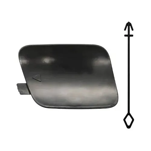 Rear Bumper Tow Hook Towing Tochan Trailer Cover 51127378573 Unpainted Left CC-6990 Compatible With BMW X5 F15 2014-2018