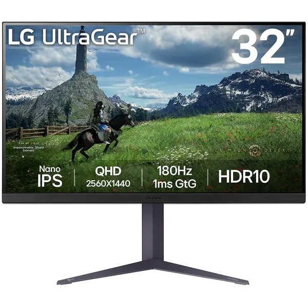 LG 32GS85Q-B 32" Nano IPS QHD 180Hz 1ms Gaming Monitor