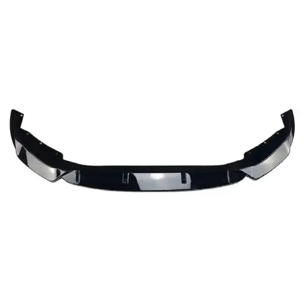 Front Bumper Lip Splitter Skirts Flag Zst-348 Gb Glossy Black CC-4021 Compatible With Bmw 5 Series G30 Lci 2021-2024
