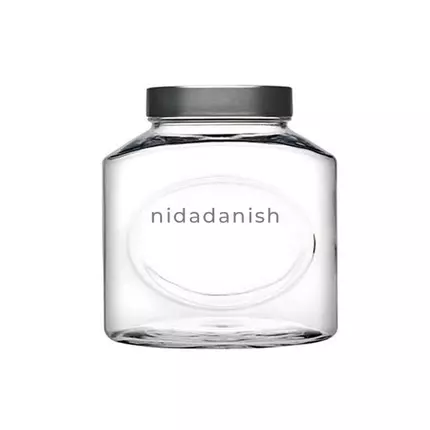 Pasabahce Elips Jar with Metal Lid 1500cc 80387