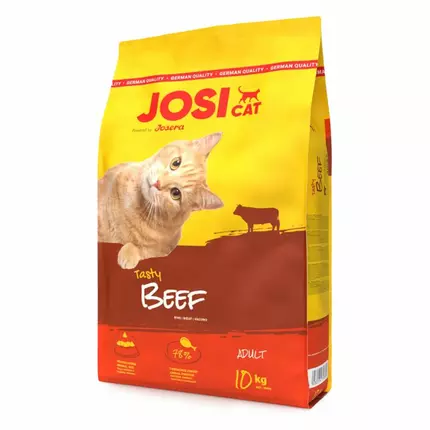 Josicat Tasty Dry Cat Food Premium Beef for Adult 10kg (E-EX)