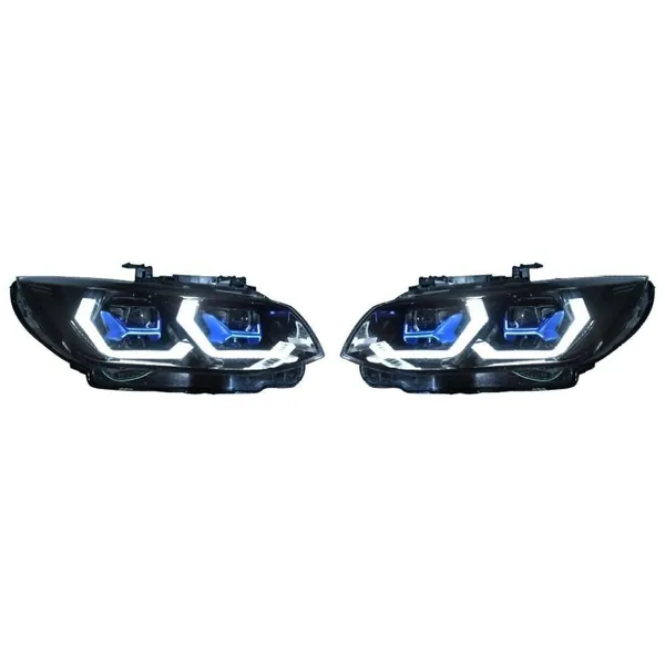 Front Upgraded Head Light Lamp Xenon Headlight Retrofit Upgrade Modified Led Drl Hid For Xenon Car CC-8458 Compatible With BMW 3 Series M3 E92 E93 LCI 2010-2012