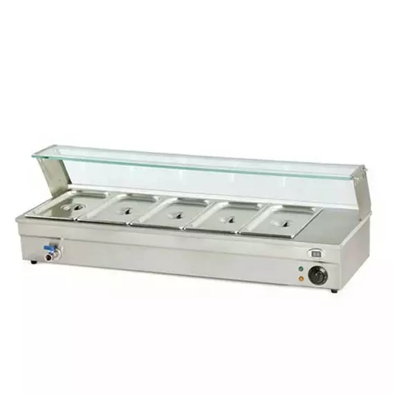 Generic Commercial Bain Marie Table Top 5 Pan Electric