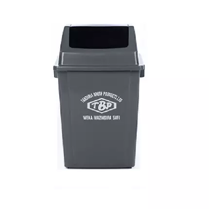 TBP Dustbin 60L without Pedal & Wheels Grey TBP-60C-GREY