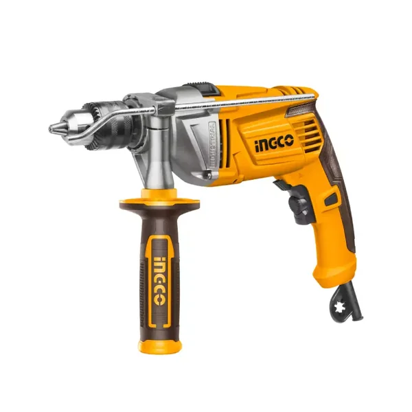 Ingco Industrial Impact Drill 1100W with Variable Speed Control, 2 Gear, Forward/Reverse Action, Hammer Function ID211008