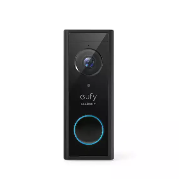 Eufy Security Wireless Video Doorbell Battery Powered 2K Black C210
