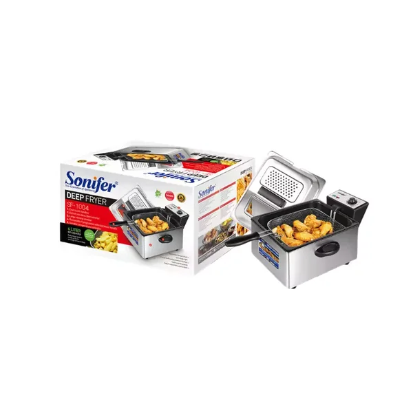 Sonifer Cooking Oil Big Household Stainless Steel Electric Deep Fryer 6L, 220V, 2400W SF-1004
