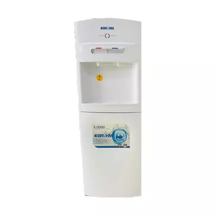 Bruhm Water Dispenser 2 Taps with Storage Cabinet White/Black BDS-1169