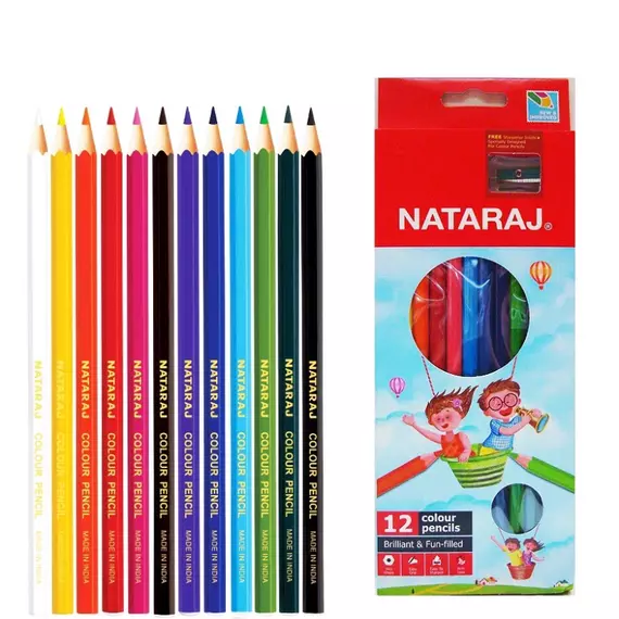 Nataraj Colour Pencils Full Size 12 Colour P01659