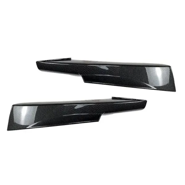 M Tech M Sports M Performance Front Bumper Side Lip Spoiler Skirts Splitter Zst-375 Cf Carbon Fiber Look CC-3981 Compatible With Bmw 3 Series E90 Lci 2008-2012