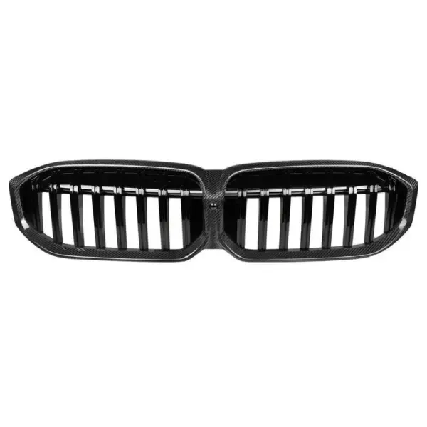 Front Bumper Show Grill Carbon Fiber Single CC-3084 Compatible With Bmw 3 Series G20 2019-2022