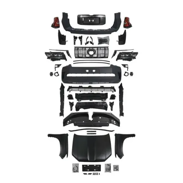 Upgrade Facelift Covert To Prado Fj150 2018 Bodykit Bumper CC-5440 Compatible With Toyota Land Cruiser Prado 150 2010-2017