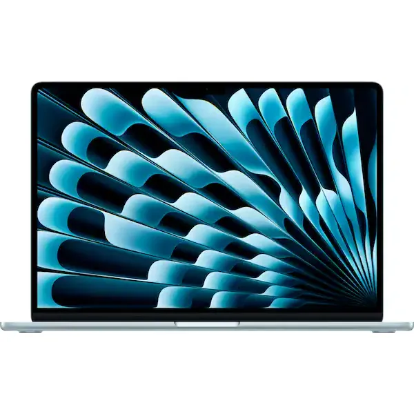 Apple - MacBook Air 15-inch Laptop - Apple M4 chip Built for Apple Intelligence - 16GB Memory - 256GB SSD - Sky Blue