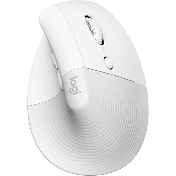 Logitech Lift for Mac Vertical Ergonomic Wireless Mouse (Off-White)