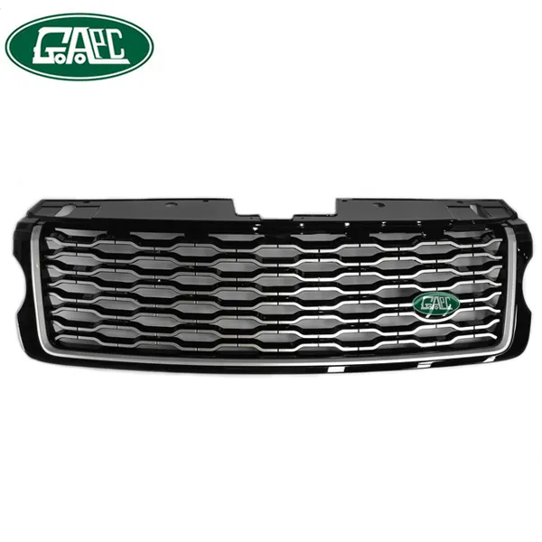 Germax Front Grille for Update Land Rover Range Rover Vogue 2013 2014 2015 2016 2017 Update to 2018 2019 GW0022 Silver Net / Black Net