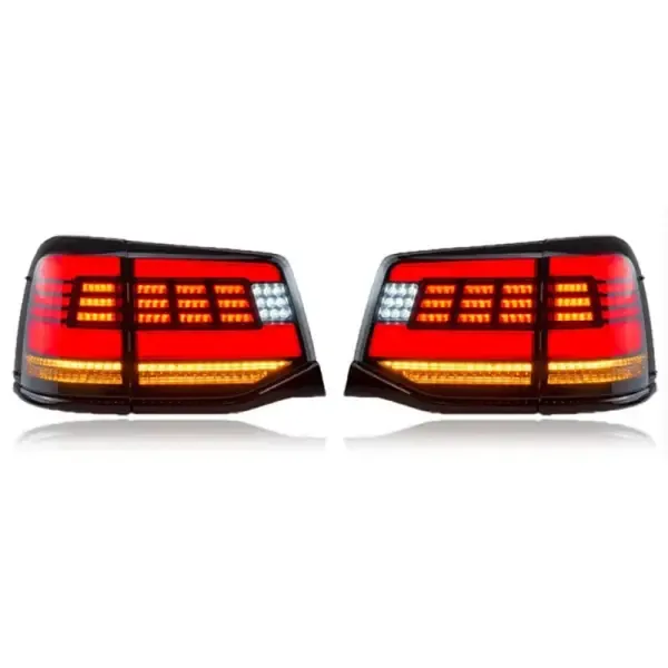 Upgraded Tail Light Lamp Xenon Taillight Retrofit Upgrade Modified Led Drl Hid RED B CC-5276 Compatible With TOYOTA LAND CRUISER LC200 2016-2020